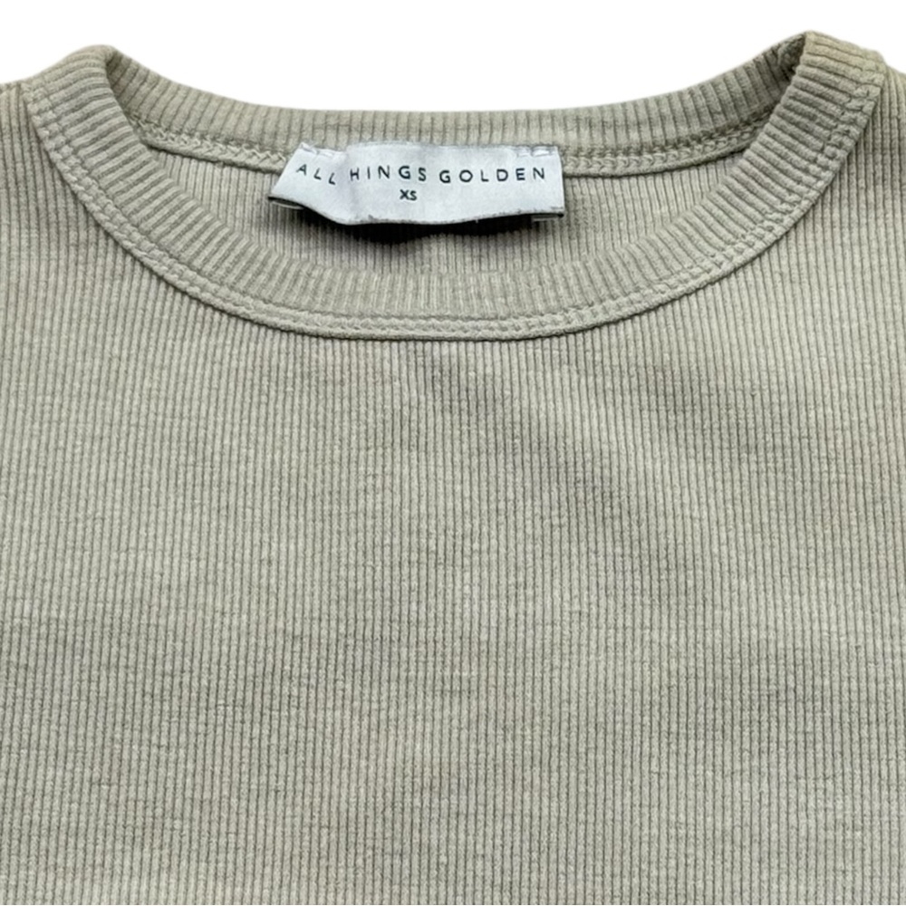 All Things Golden Ribbed Mini Dress - Golden & Neutral (2 XS dresses)